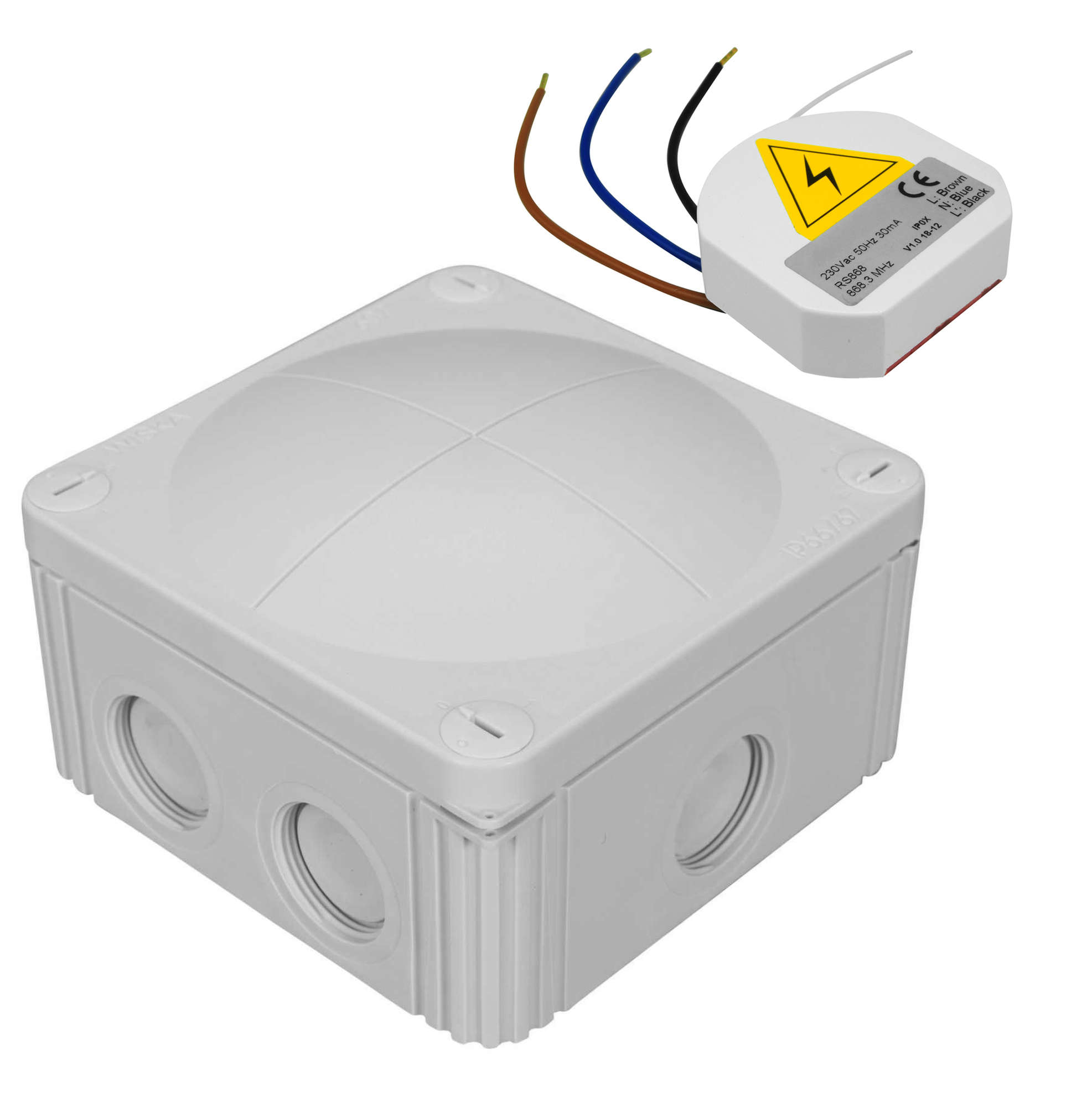 Wired Microwave Presence Detection Switch Kit 240V White 500w