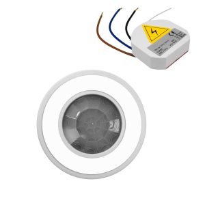 Wired PIR Flush Mounted Occupancy Switch 240V 2 Channel