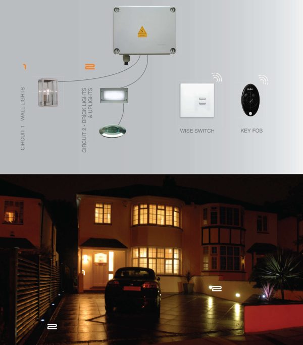 Wise Box 2 Channel Time Clock Kit includes Keypad, Key Fob & Time Clock 2 Channel 2 x 1000W - Image 3