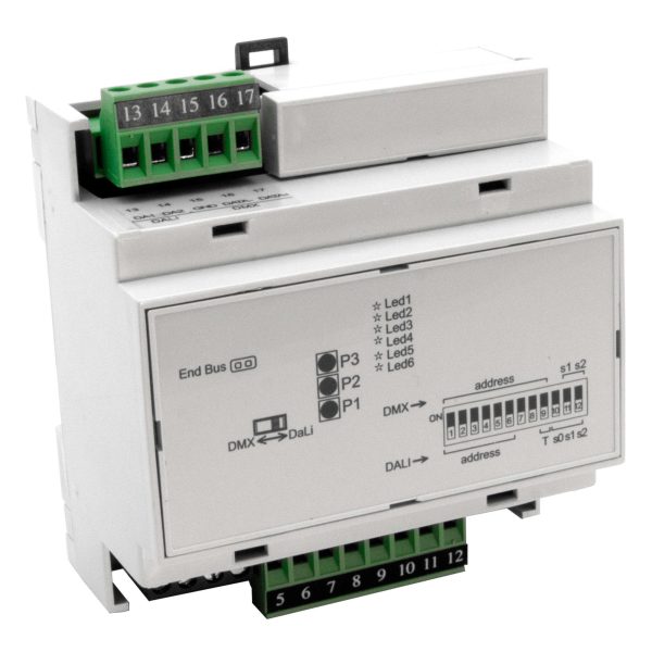 Wise DIN Rail RGBW DMX/DALI Interface RGBW DMX/DALI 300W