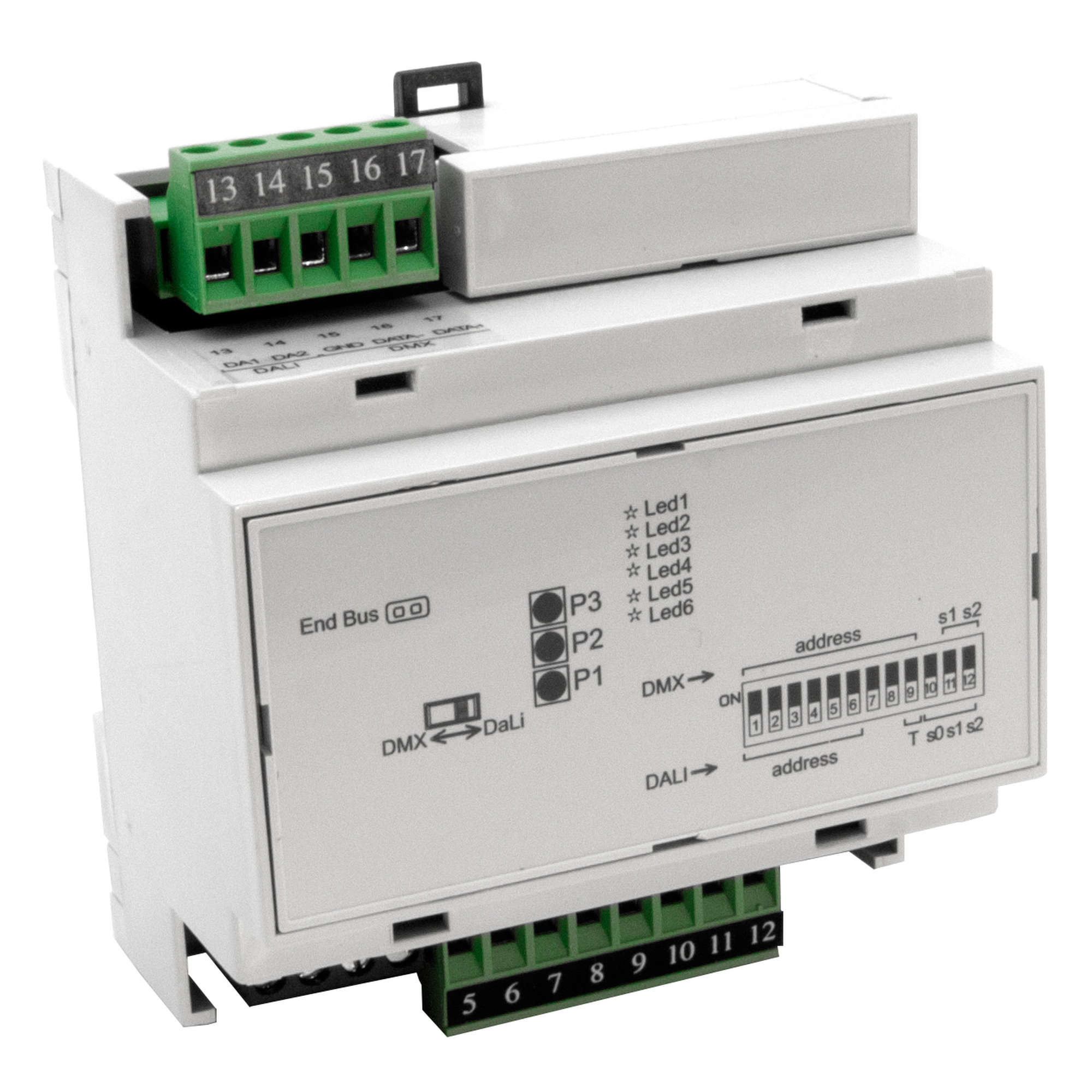 Wise DIN Rail RGBW DMX/DALI Interface RGBW DMX/DALI 300W