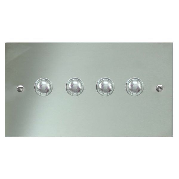 Wise FL17 Wireless Switch Chrome 4 Gang