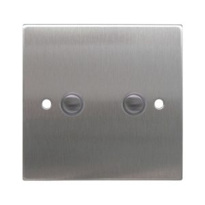 Wise FL17 Wireless Switch Stainless Steel 2 Gang