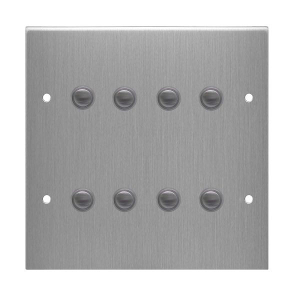 Wise FL17 Wireless Switch Stainless Steel 8 Gang