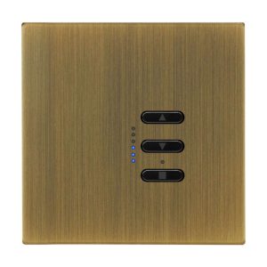 Wise Fusion 1-10V Smart Dimmer Master Wired 1 Gang 240V Antique Brass 450W