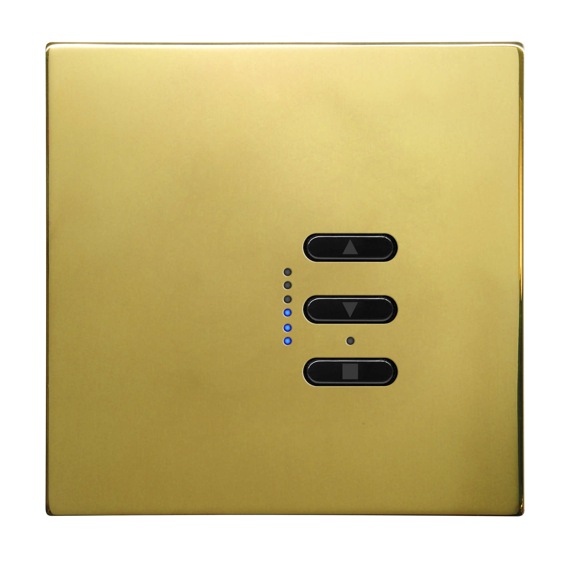 Wise Fusion 1-10V Smart Dimmer Master Wired 1 Gang 240V Polished Brass 450W