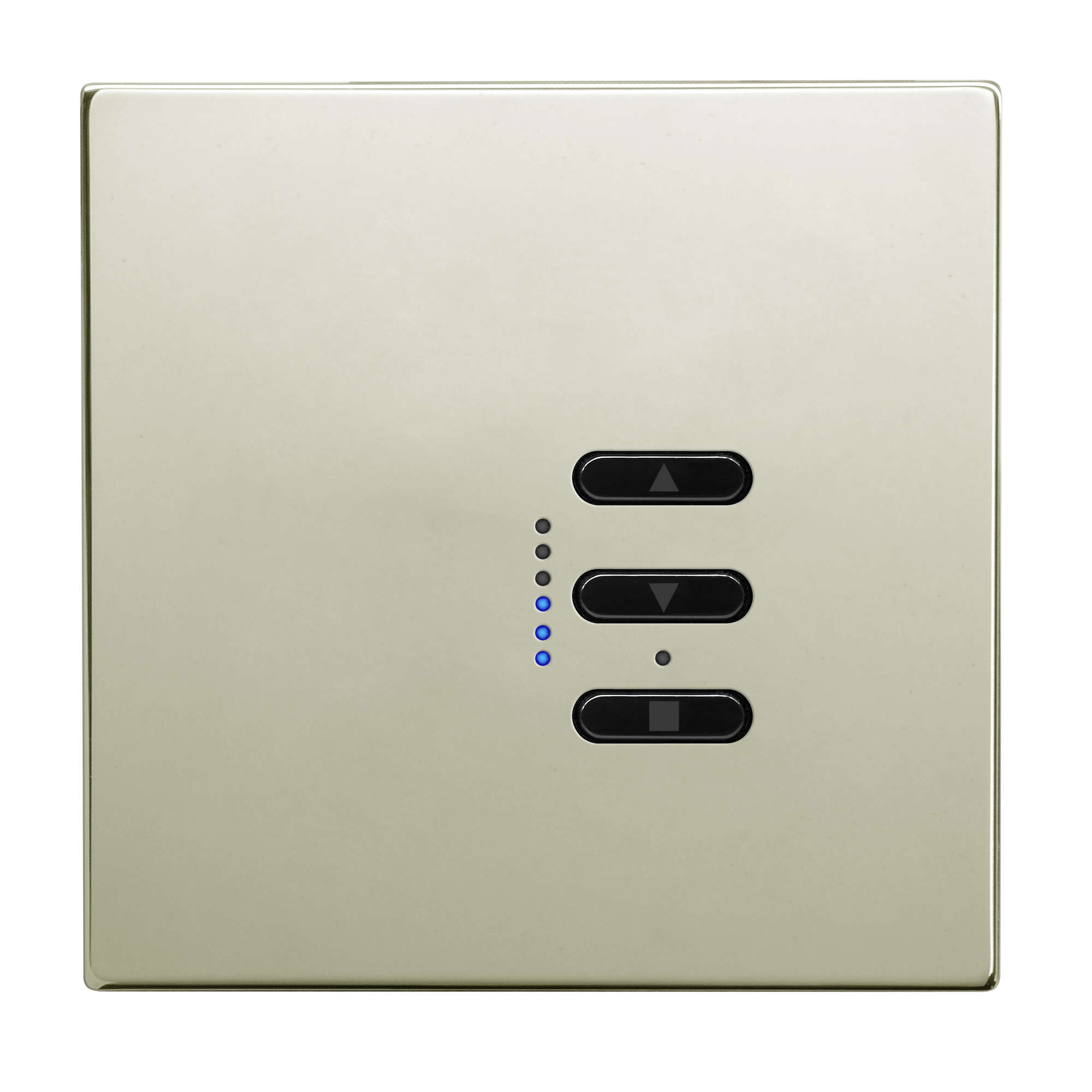 Wise Fusion 1-10V Smart Dimmer Master Wired 1 Gang 240V Polished Nickel 450W