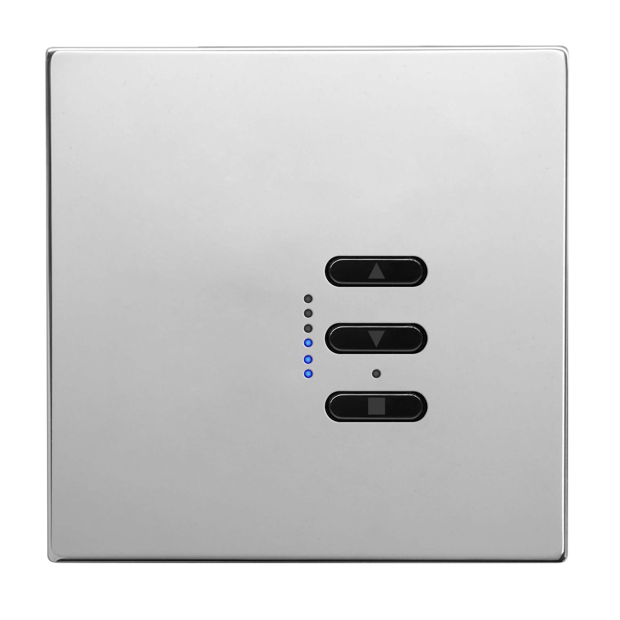 Wise Fusion 1-10V Smart Dimmer Master Wired 1 Gang 240V Polished Stainless Steel 450W