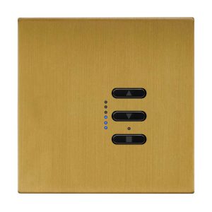 Wise Fusion 1-10V Smart Dimmer Master Wired 1 Gang 240V Satin Brass 450W