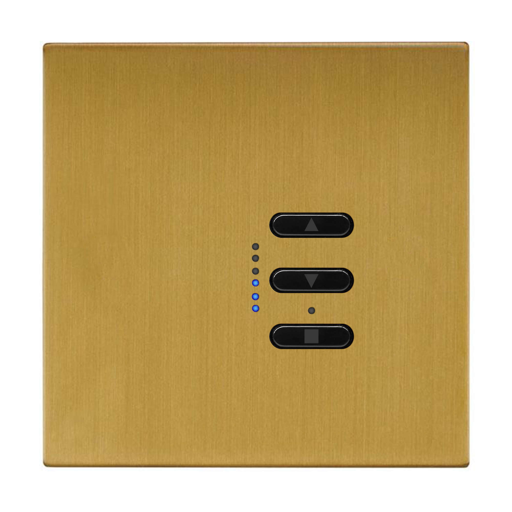 Wise Fusion 1-10V Smart Dimmer Master Wired 1 Gang 240V Satin Brass 450W