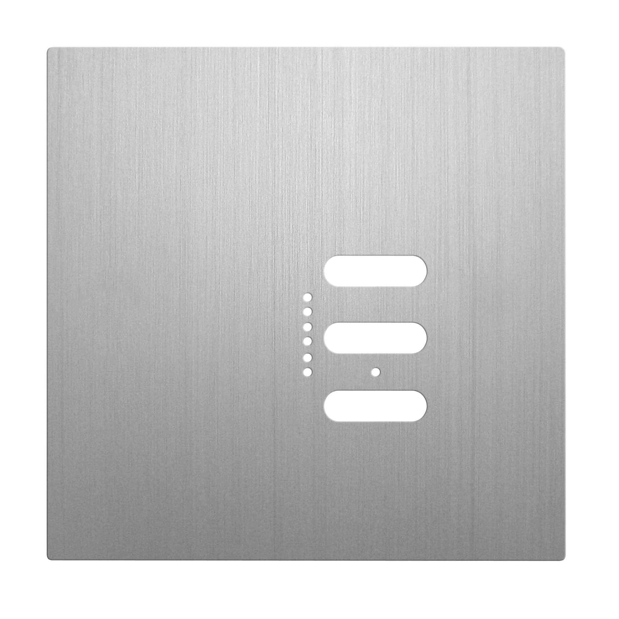 Wise Fusion Plate 1 Gang Plate Aluminium