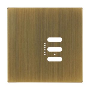 Wise Fusion Plate 1 Gang Plate Antique Brass