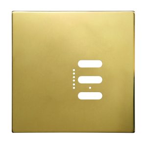 Wise Fusion Plate 1 Gang Plate Polished Brass