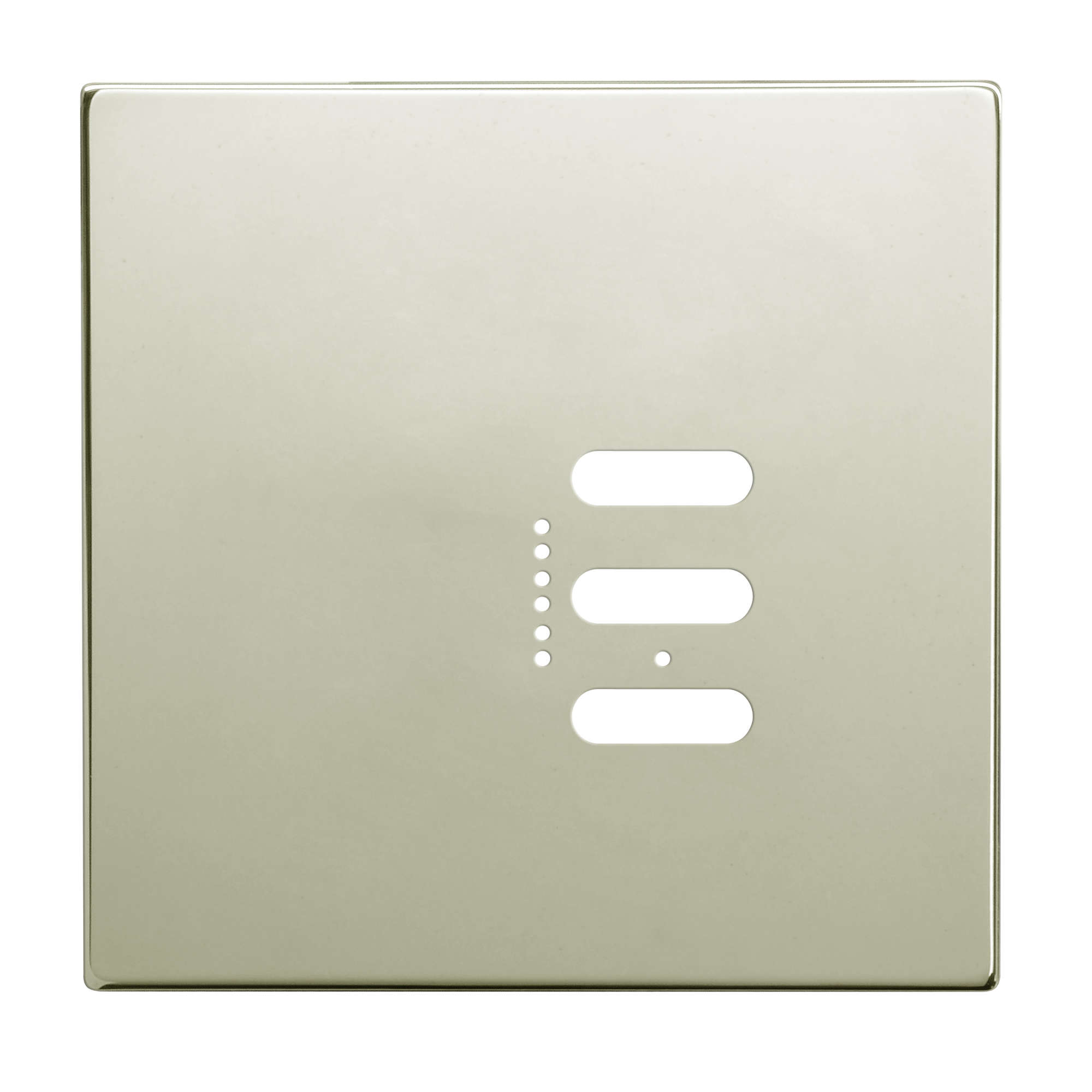 Wise Fusion Plate 1 Gang Plate Polished Nickel