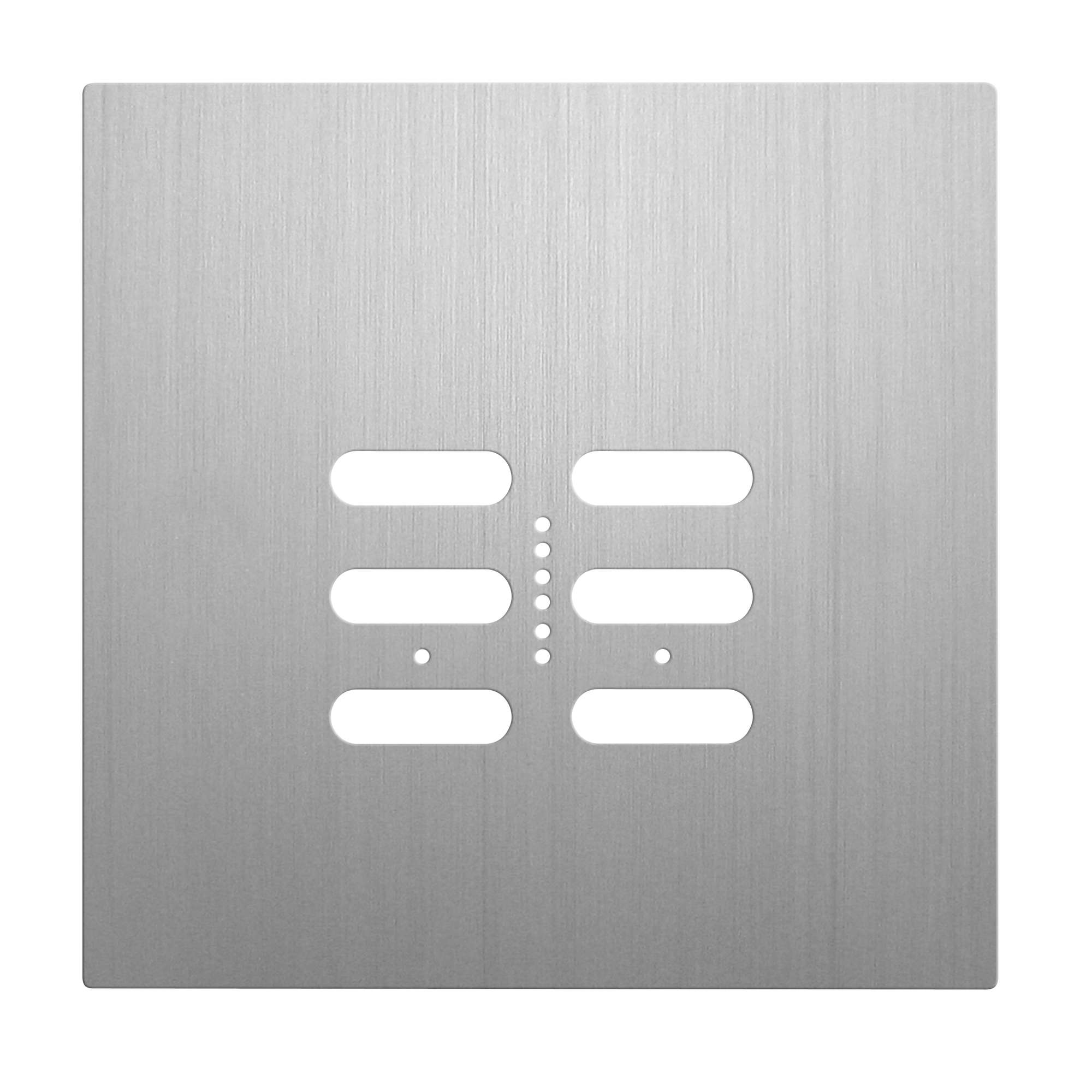 Wise Fusion Plate 2 Gang Plate Aluminium