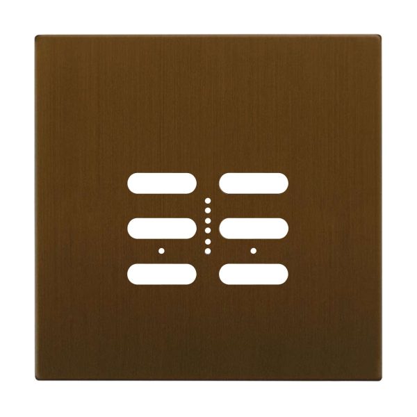 Wise Fusion Plate 2 Gang Plate Antique Bronze