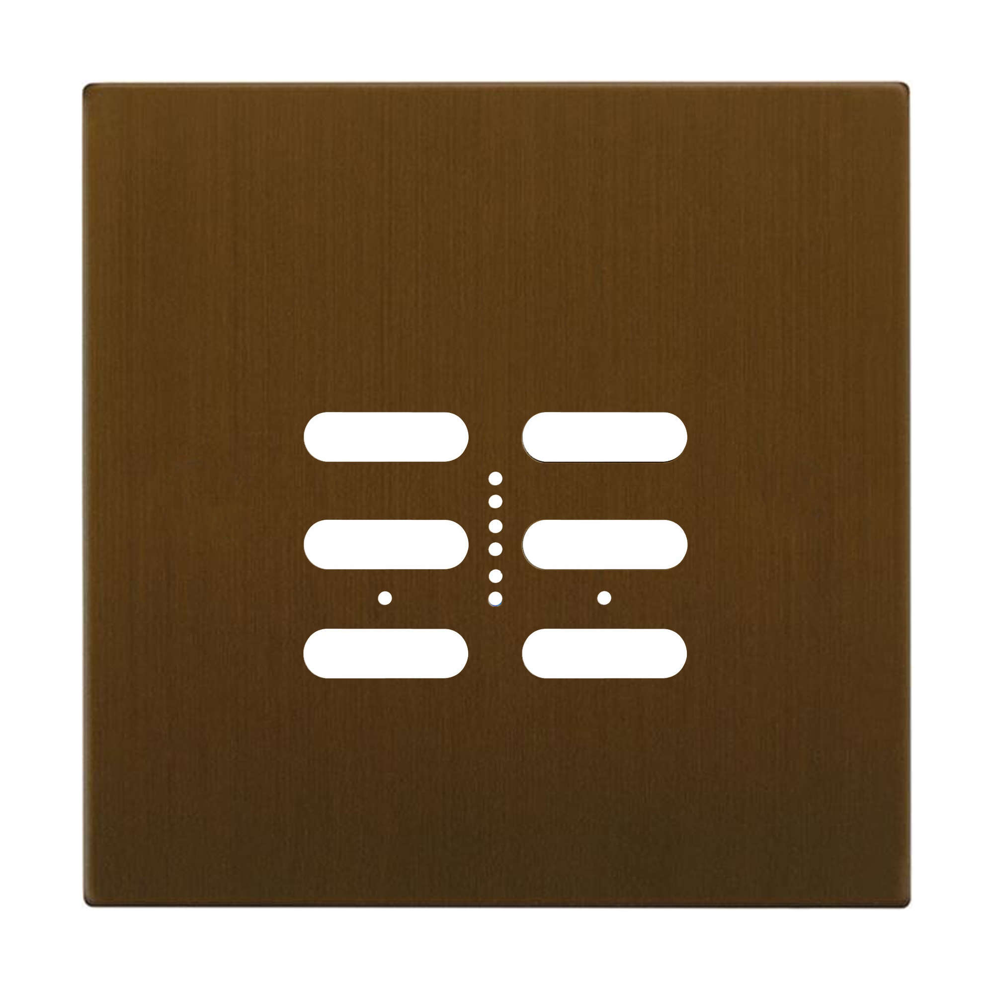 Wise Fusion Plate 2 Gang Plate Antique Bronze