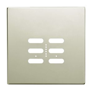 Wise Fusion Plate 2 Gang Plate Polished Nickel