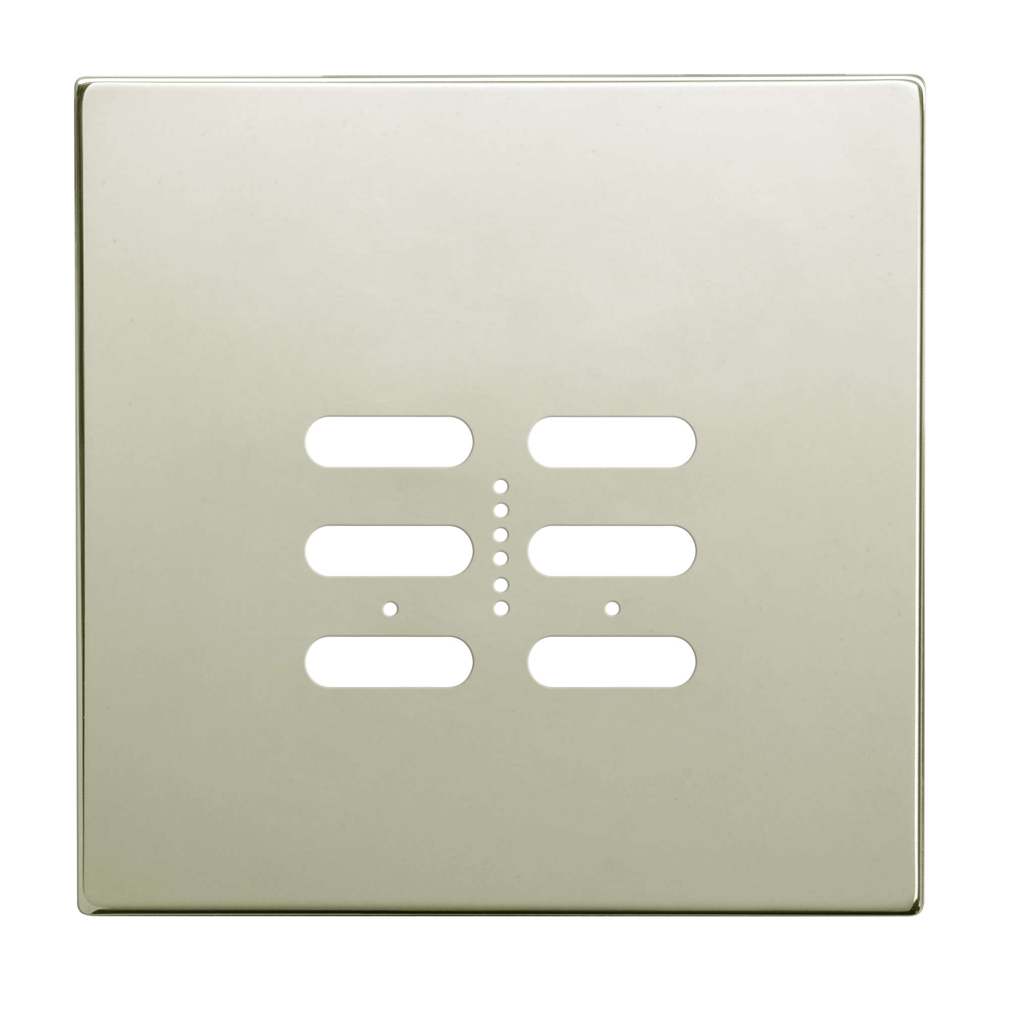 Wise Fusion Plate 2 Gang Plate Polished Nickel