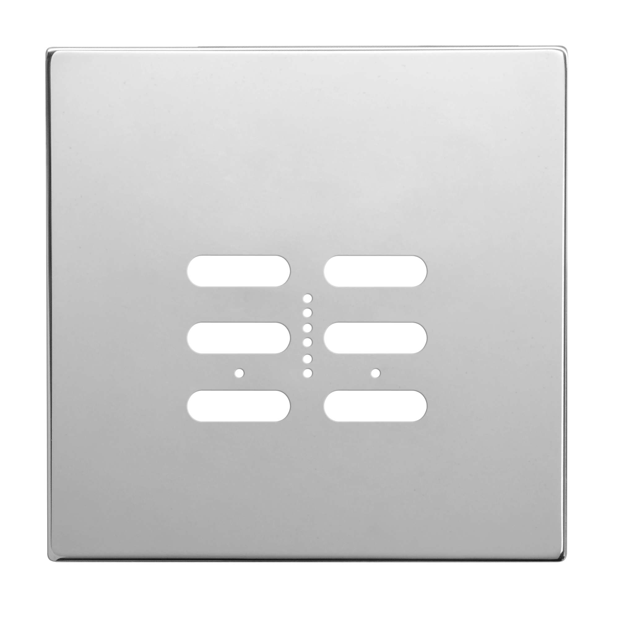 Wise Fusion Plate 2 Gang Plate Polished Stainless Steel