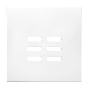 Wise Fusion Plate 2 Gang Plate Primed White