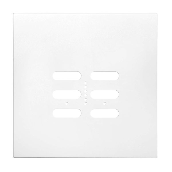 Wise Fusion Plate 2 Gang Plate Primed White