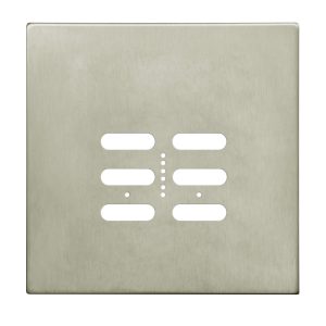 Wise Fusion Plate 2 Gang Plate Satin Nickel