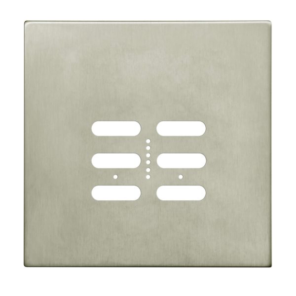 Wise Fusion Plate 2 Gang Plate Satin Nickel