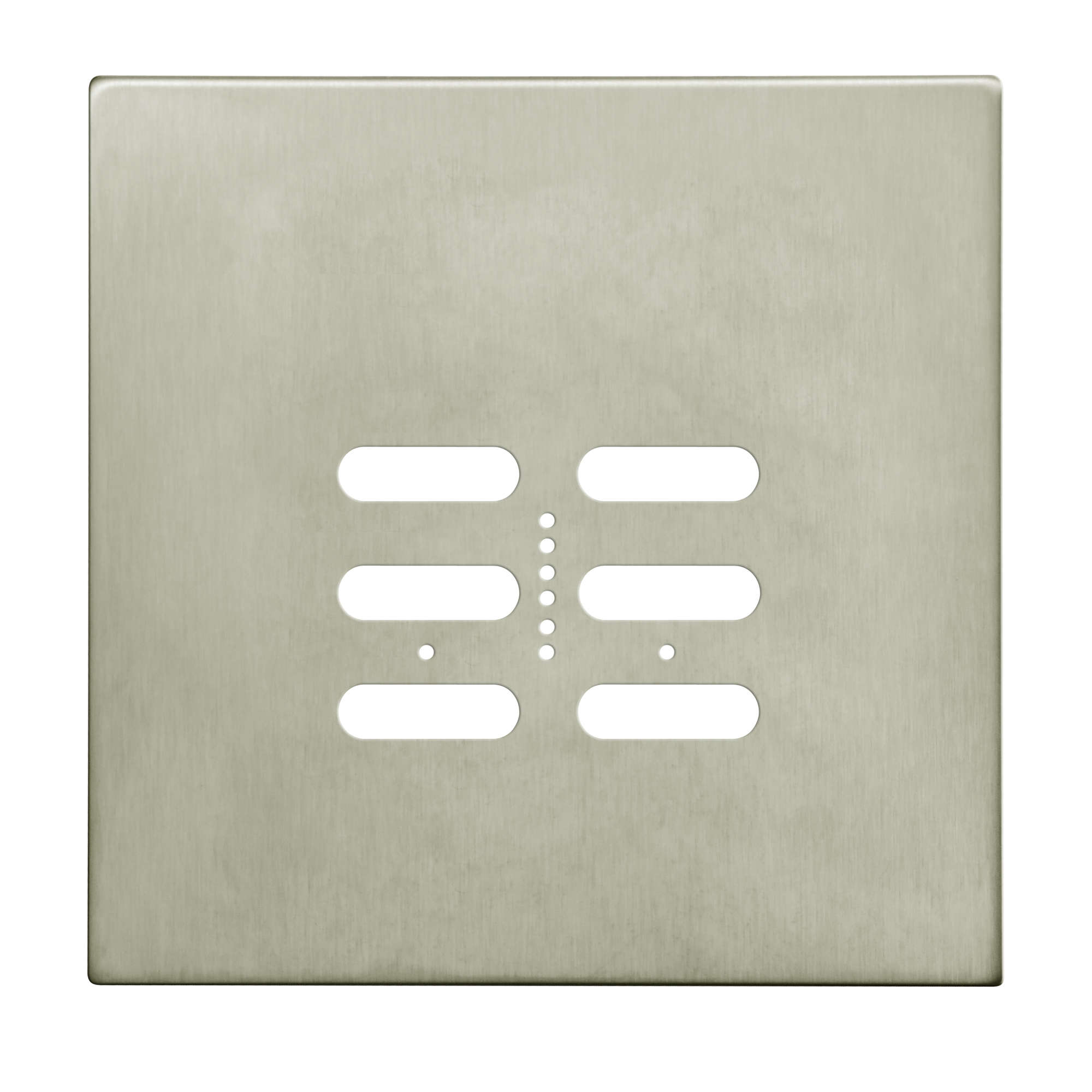 Wise Fusion Plate 2 Gang Plate Satin Nickel