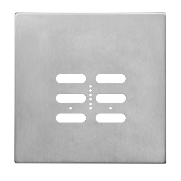 Wise Fusion Plate 2 Gang Plate Satin Stainless Steel
