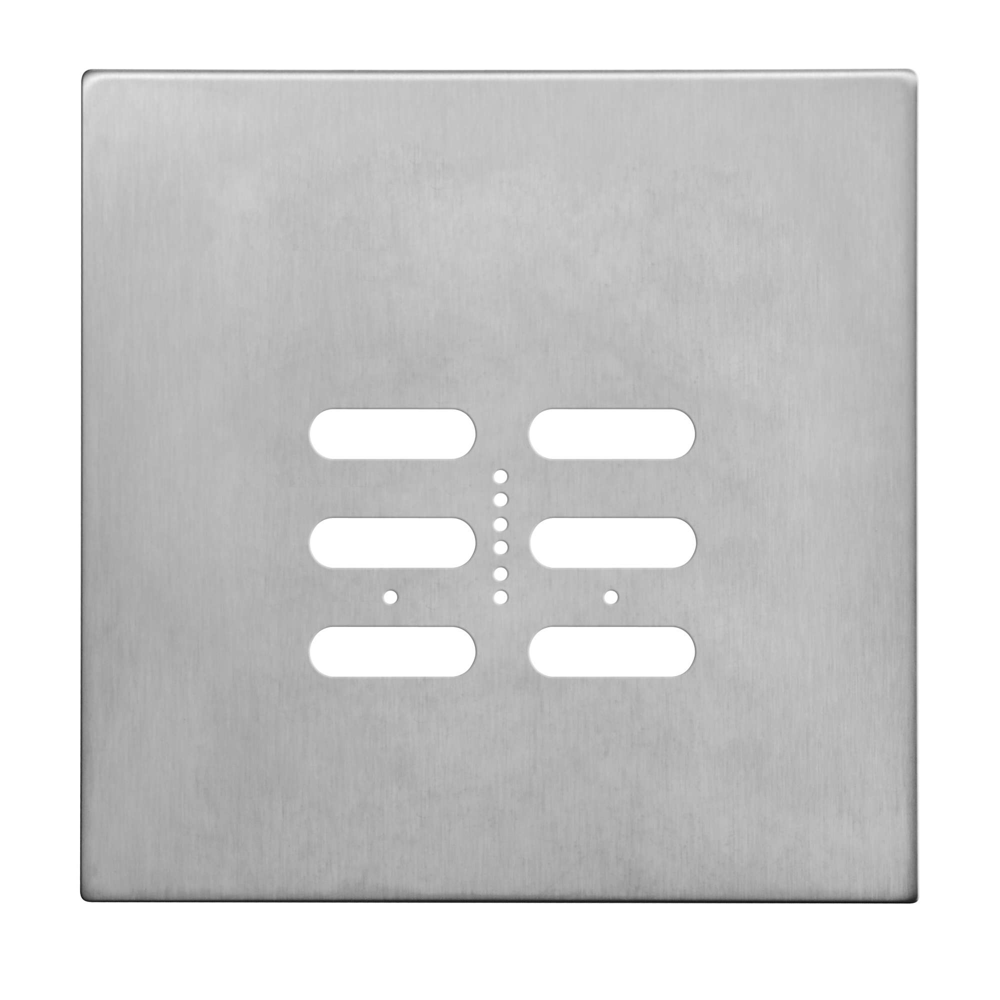 Wise Fusion Plate 2 Gang Plate Satin Stainless Steel