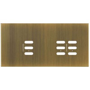 Wise Fusion Plate 3 Gang Plate Antique Brass