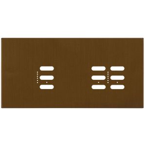 Wise Fusion Plate 3 Gang Plate Antique Bronze