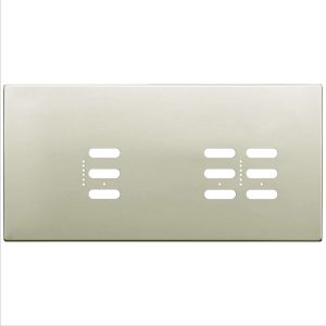 Wise Fusion Plate 3 Gang Plate Polished Nickel