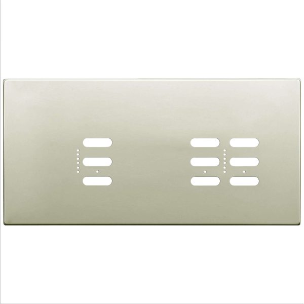 Wise Fusion Plate 3 Gang Plate Polished Nickel