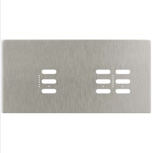 Wise Fusion Plate 3 Gang Plate Satin Nickel