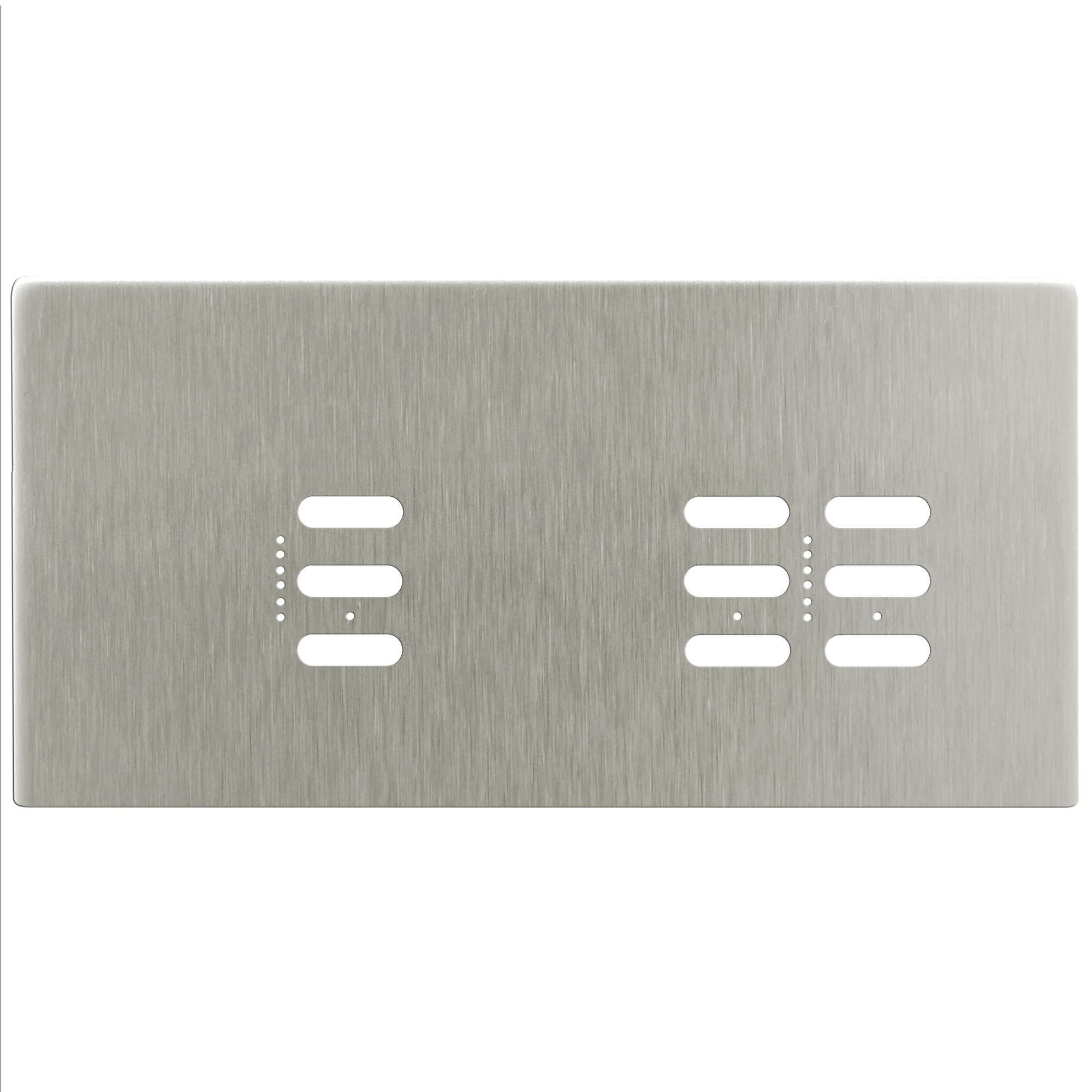 Wise Fusion Plate 3 Gang Plate Satin Nickel
