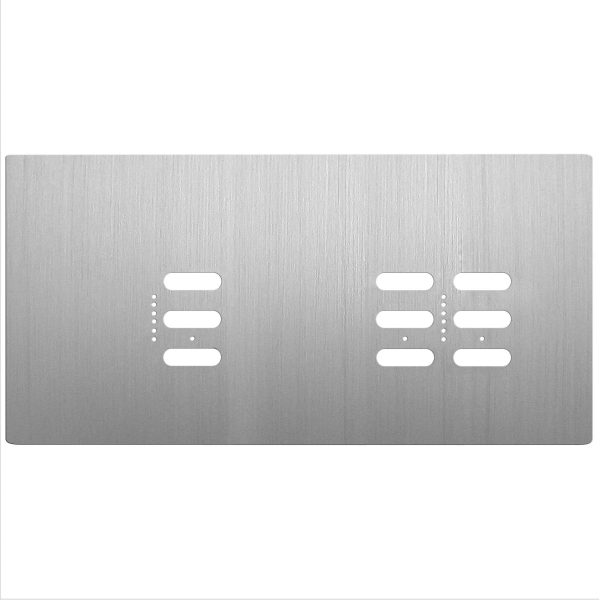 Wise Fusion Plate 3 Gang Plate Satin Stainless Steel