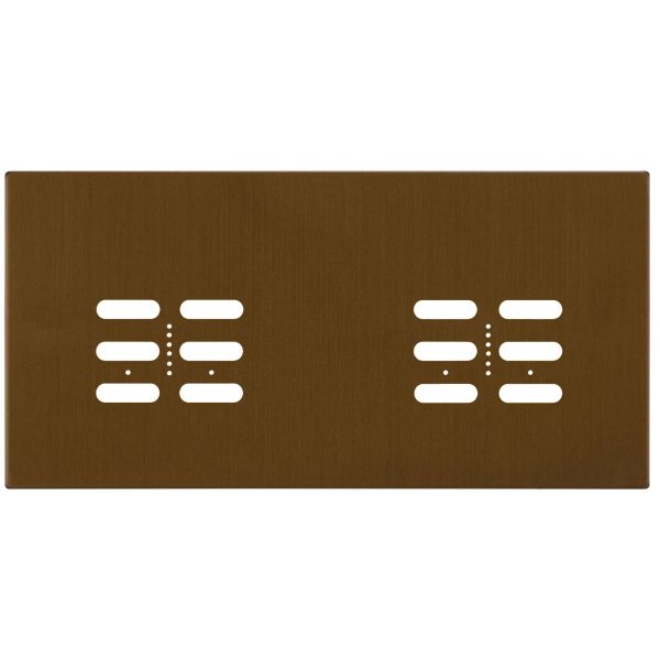 Wise Fusion Plate 4 Gang Plate Antique Bronze