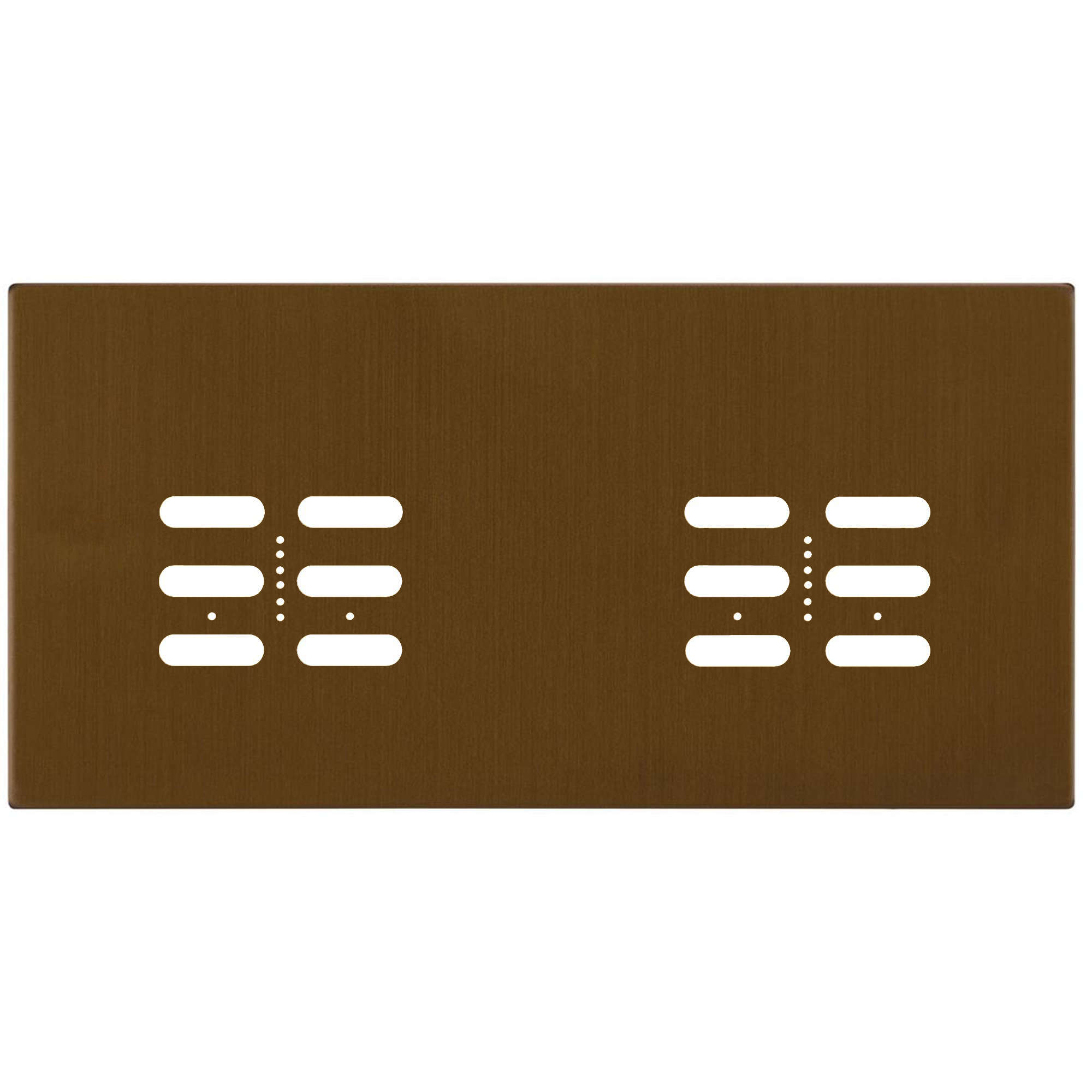 Wise Fusion Plate 4 Gang Plate Antique Bronze