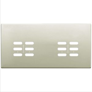 Wise Fusion Plate 4 Gang Plate Polished Nickel