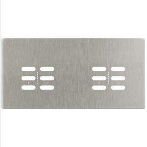 Wise Fusion Plate 4 Gang Plate Satin Nickel