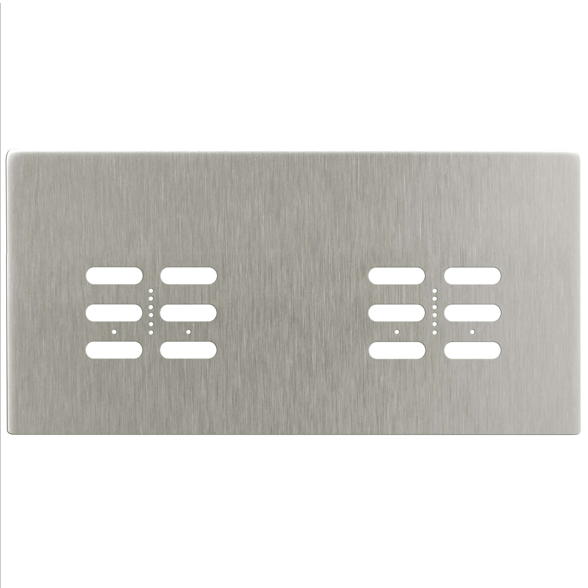 Wise Fusion Plate 4 Gang Plate Satin Nickel