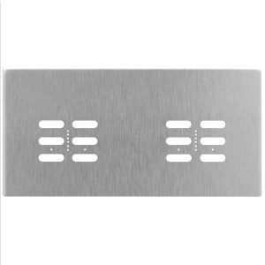 Wise Fusion Plate 4 Gang Plate Satin Stainless Steel