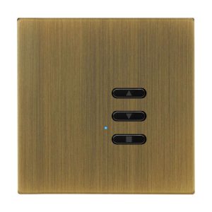Wise Fusion Smart Dimmer Slave Wireless 1 Gang Antique Brass 3V