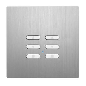 Wise Fusion Smart Dimmer Slave Wireless 2 Gang Aluminium 3V