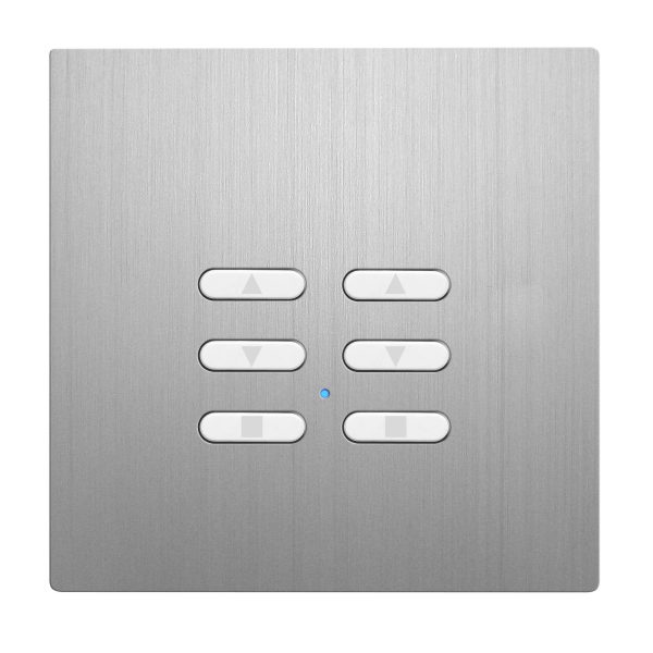 Wise Fusion Smart Dimmer Slave Wireless 2 Gang Aluminium 3V