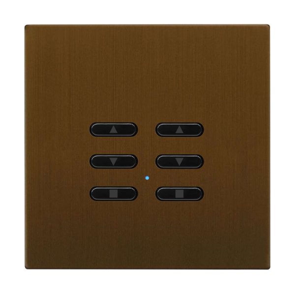 Wise Fusion Smart Dimmer Slave Wireless 2 Gang Antique Bronze 3V