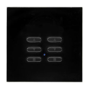Wise Fusion Smart Dimmer Slave Wireless 2 Gang Black 3V