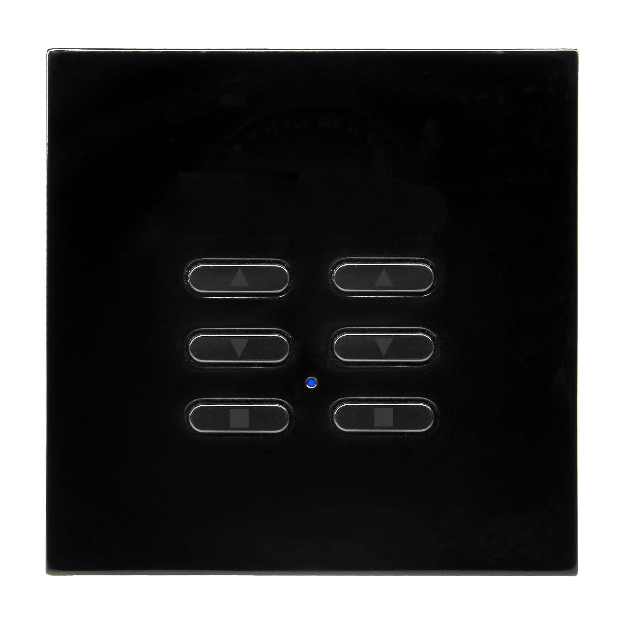 Wise Fusion Smart Dimmer Slave Wireless 2 Gang Black 3V